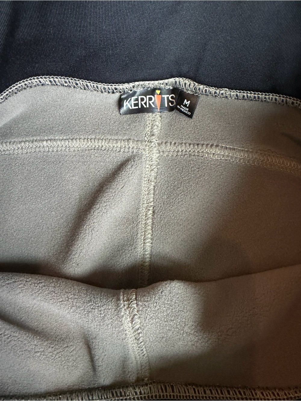 Kerrits Sit Tight Knee Patch Winter Tights Medium Gray Riding Breeches Pants - Picture 4 of 7